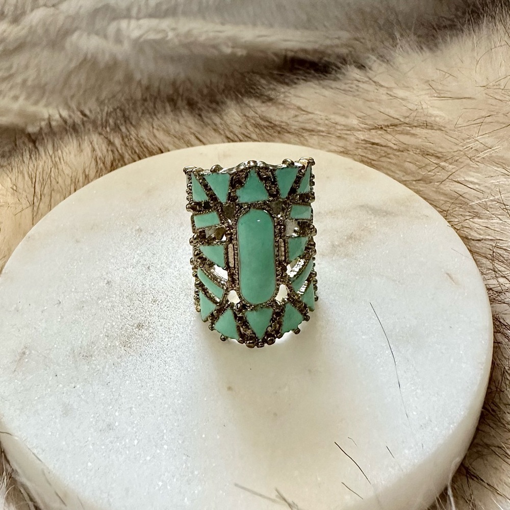Gold/Turquoise Ring